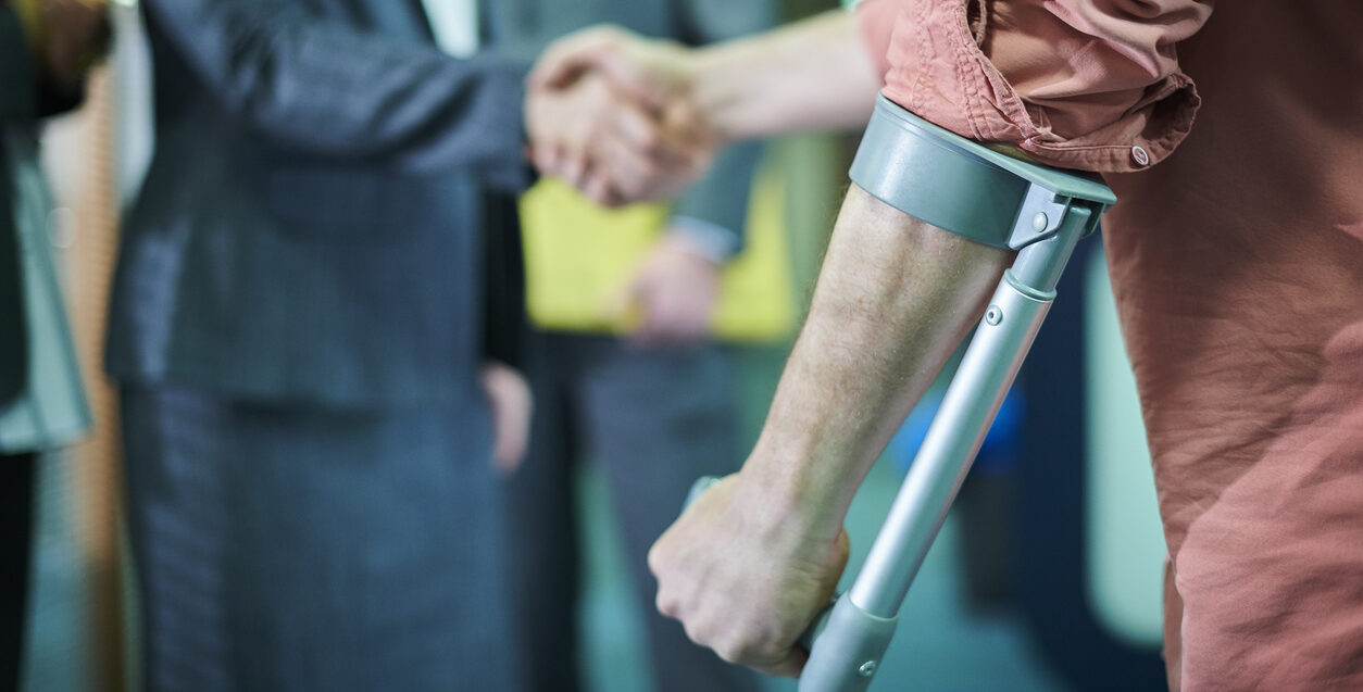 a man with an injury finally gets some legal representation