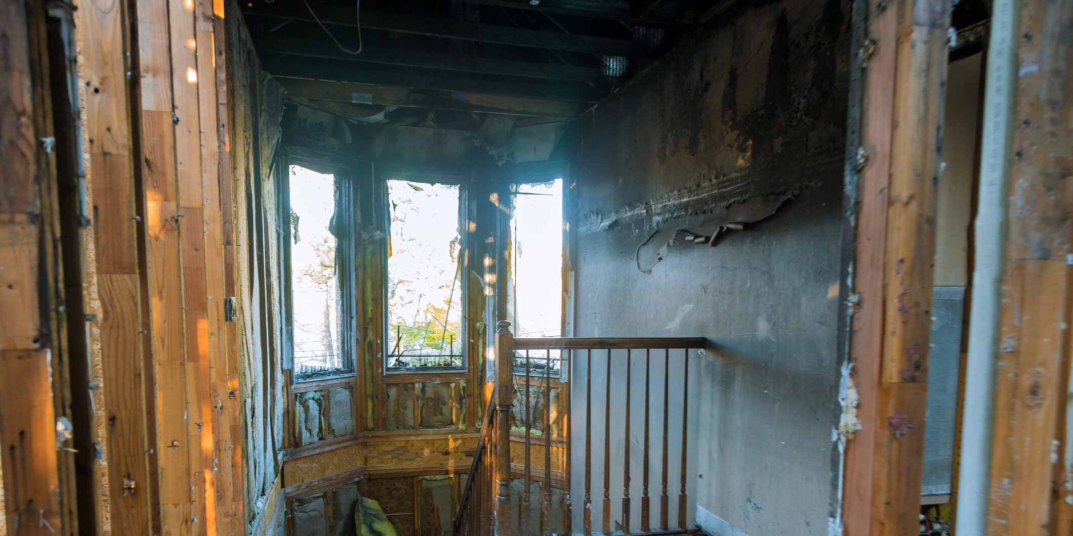 Elements of the burned wood house conflagration in Oregon