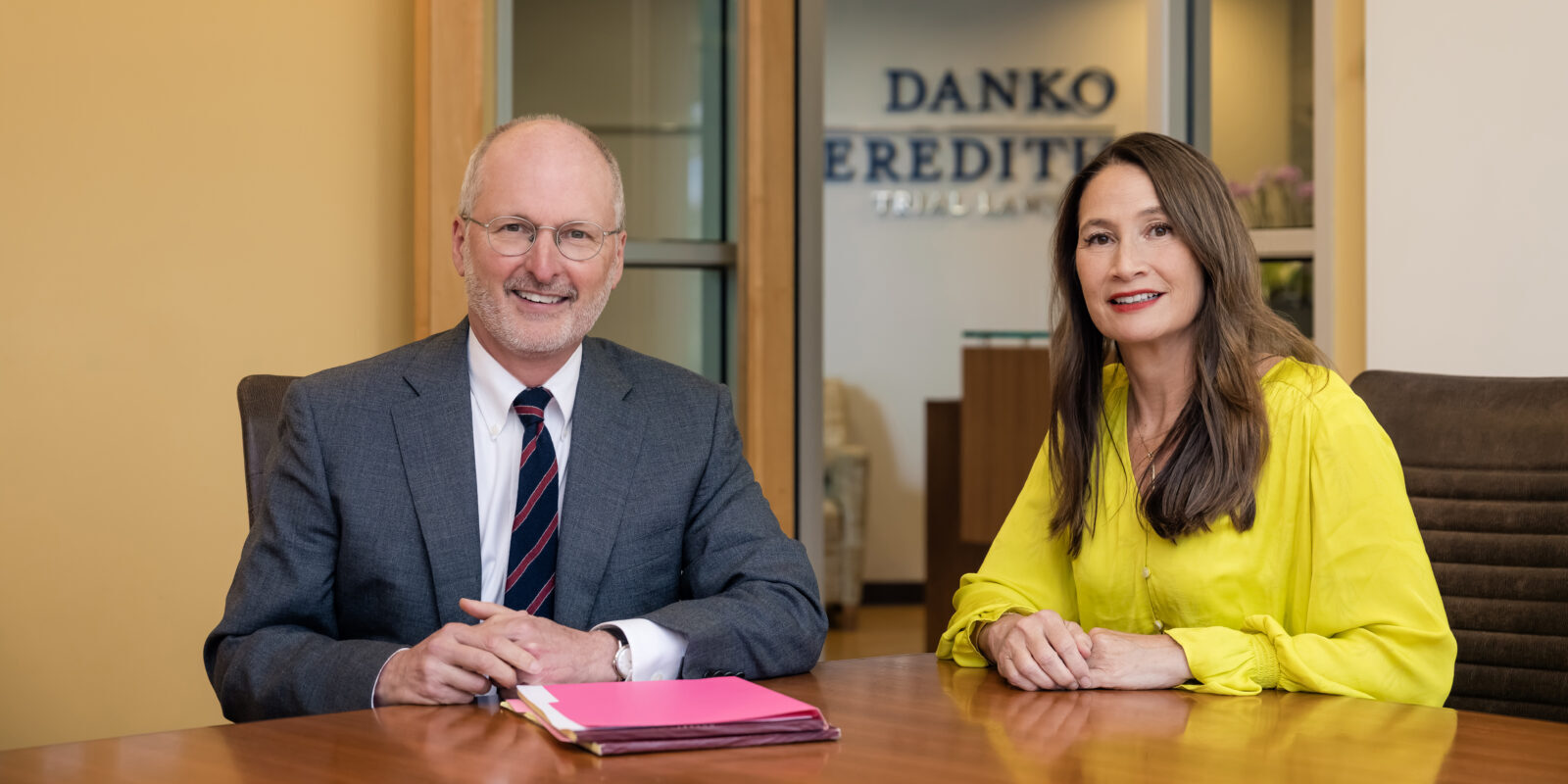 Attorneys Mike Danko and Kristine Meredith